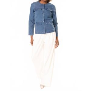 NEW AREA STARS jessi wide leg pant in white